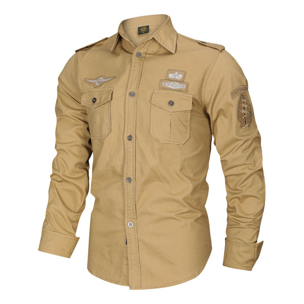 Mens Long Sleeve Autumn Shirt Trendy Shirt