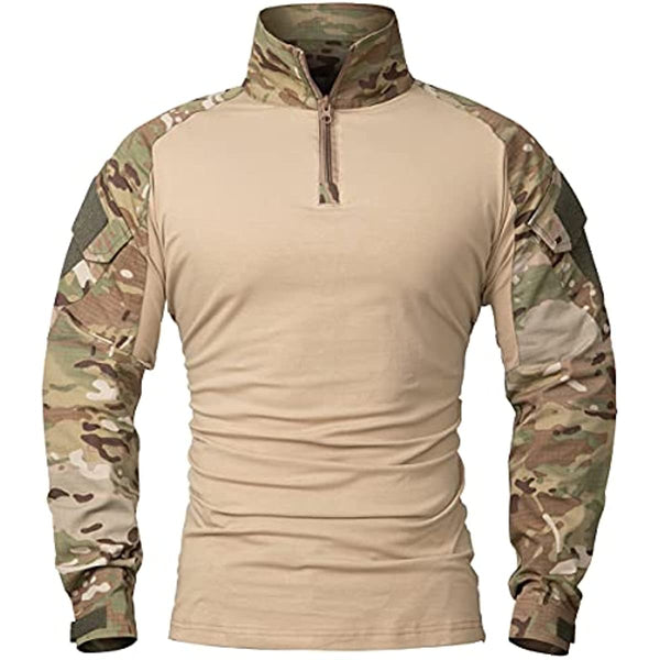 Men's Assault Military Tactical Combat Shirt Short Long Sleeve Outdoor Army T Shirt