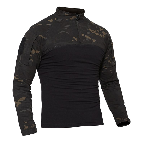 Long-sleeved Camouflage Military Training T-shirt Top