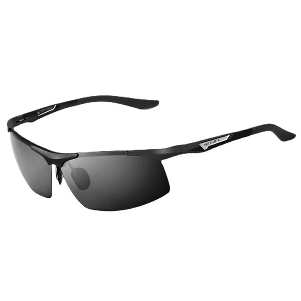 Men's Color Film Square Half Frame Sports Polarized Sunglasses