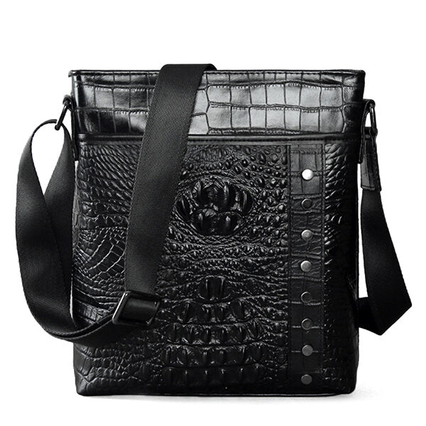 Men Genuine Leather Shoulder Leisure Business Crossbody Bag Briefcase